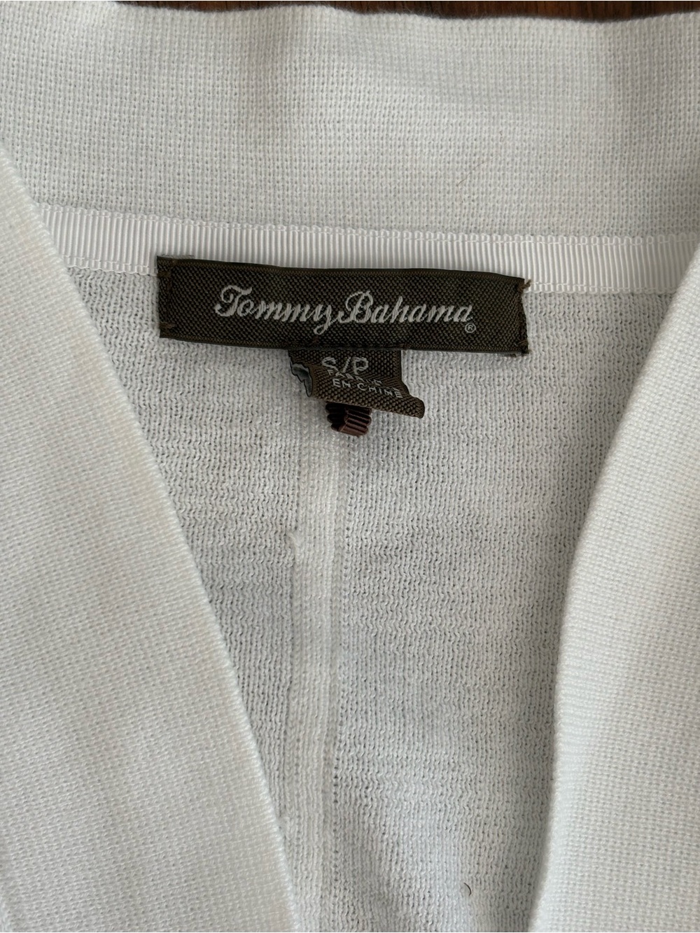 Tommy Bahama White Open-Front Cropped Lightweight Cardigan - Picture 4 of 6